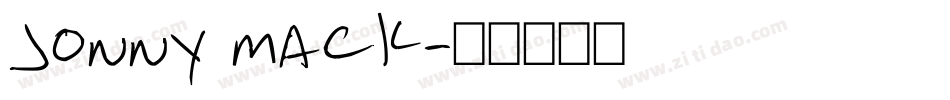 Jonny Mack字体转换